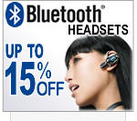 Bluetooth Headsets - 15% Off